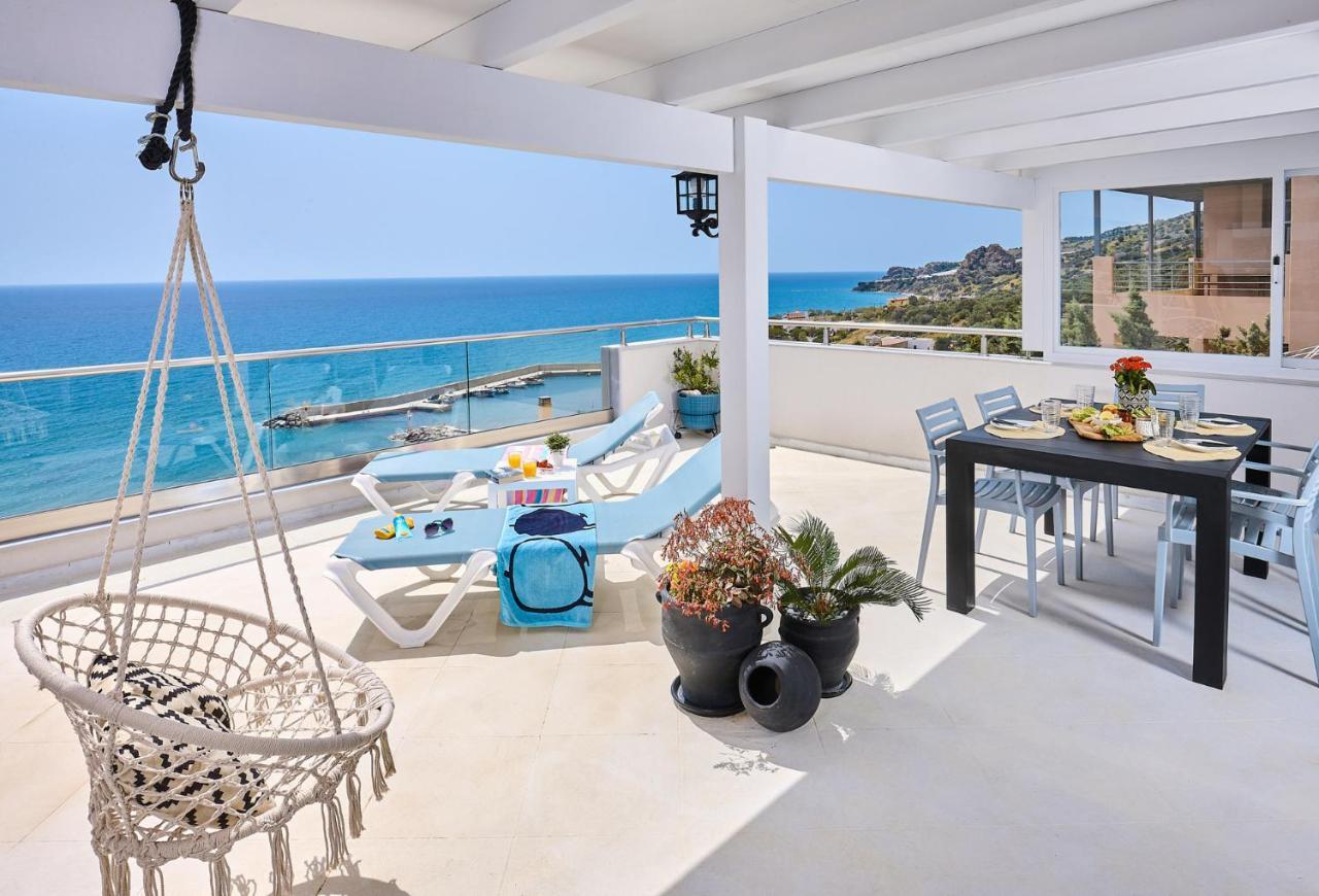 Breathtaking Sea View Flat In South Crete Apartment Keratokampos Exterior foto