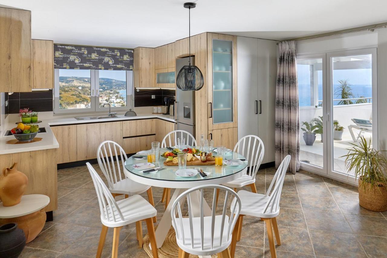 Breathtaking Sea View Flat In South Crete Apartment Keratokampos Exterior foto
