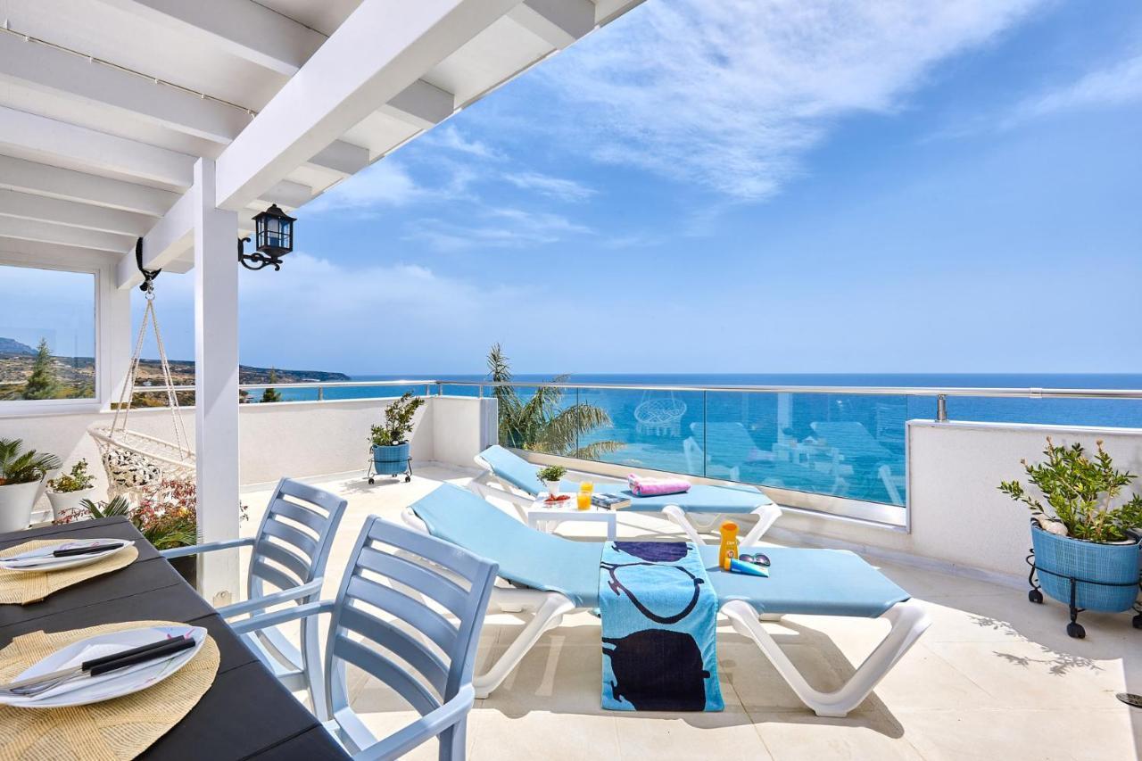Breathtaking Sea View Flat In South Crete Apartment Keratokampos Exterior foto