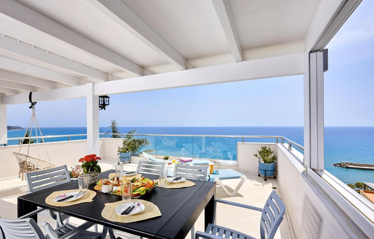 Breathtaking Sea View Flat In South Crete Apartment Keratokampos Exterior foto